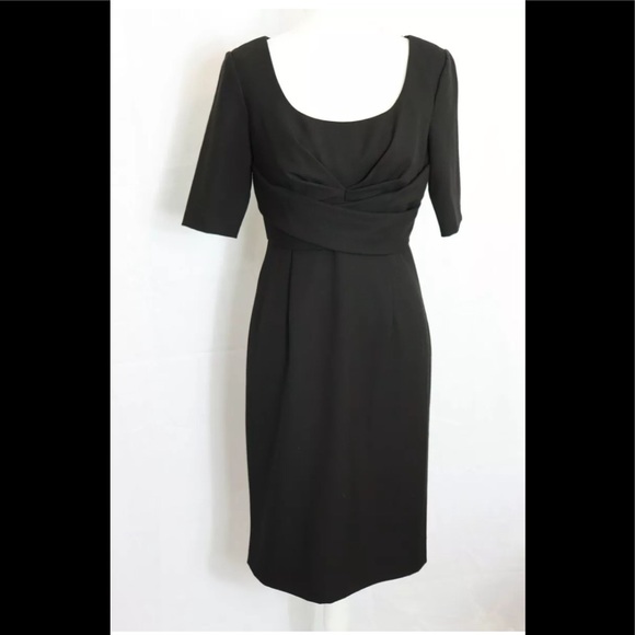 Donna Ricco NY Black Modern w/ Detail Dress 4 EUC - Picture 1 of 12